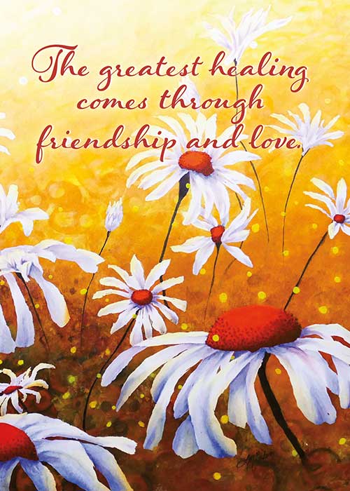 The Greatest Healing Floral Nature Get Well Card