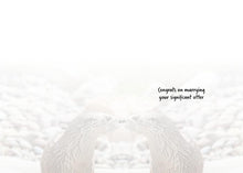 Happy Couple Funny Otter Wedding Card
