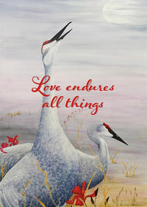 Love Endures All Things Anniversary Card