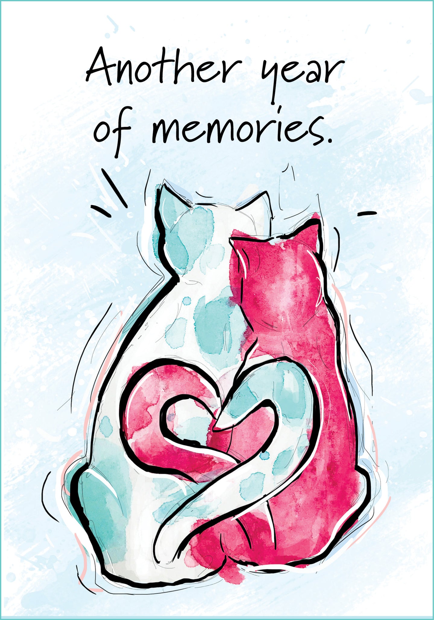 Cat Anniversary Card by Karlie Rosin