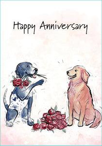 Happy Anniversary Dog Card