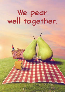 We Pear Well Together Anniversary Card