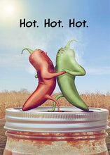 Hot. Hot. Hot. Pepper Anniversary Card