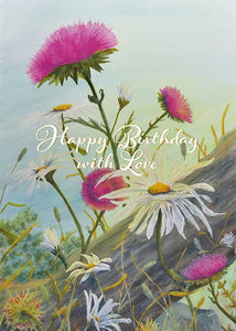 Happy Birthday With Love Nature Card