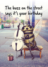 Funny Bee Birthday Card