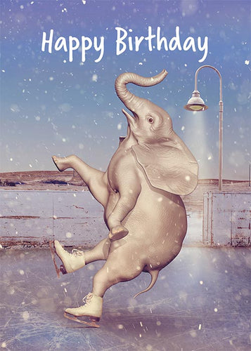Funny Elephant Birthday Card