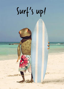 Surf's Up Funny Birthday Card