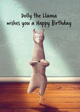 Dolly the Llama Funny Birthday Card