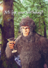 Funny Yeti Birthday Card