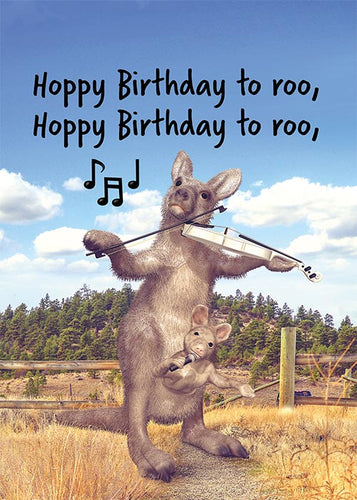 Funny Kangaroo Birthday Card