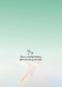 Let Your Dreams Take Flight Hummingbird Birthday Card