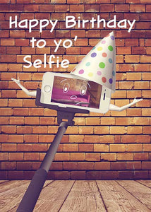 Happy Birthday to yo' Selfie Birthday Card
