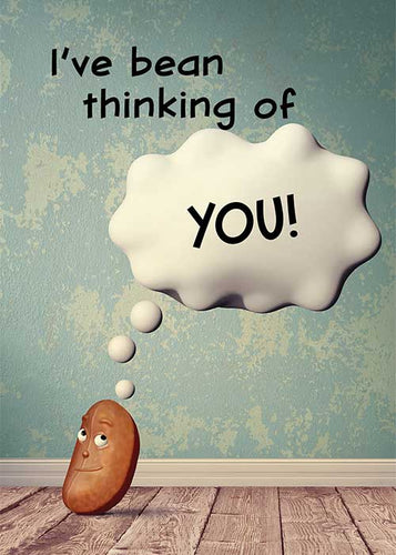 I've Bean Thinking of You! Blank Card