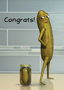 Congrats! Pickle Congratulations Card