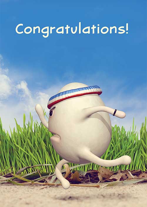 Congratulations! Egg Congratulations Card