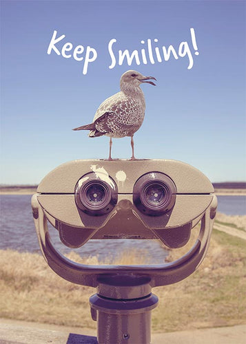 Keep Smiling! Funny Bird Friendship Card
