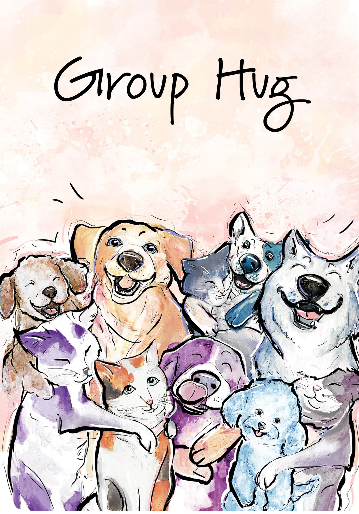 Group Hug Dog Friendship Card – Thomas Greetings