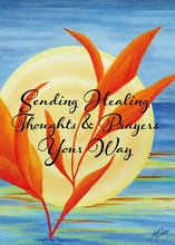 Sending Healing Thoughts Floral Nature Get Well Card