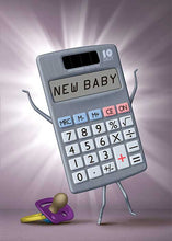 New Baby!  Calculator Newborn Baby Card