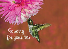 Sorry for your Loss Hummingbird Sympathy Card
