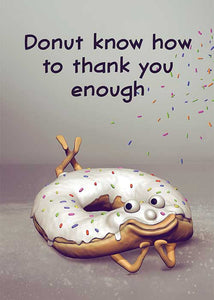 Donut Know How to Thank You Card