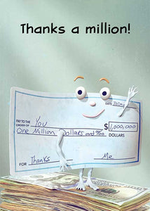 Thanks a Million! Thank You Card