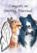 Congrats on Getting Married! Dog Congratulations Card