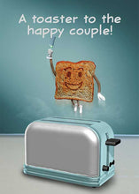 A Toaster to the Happy Couple Wedding Card